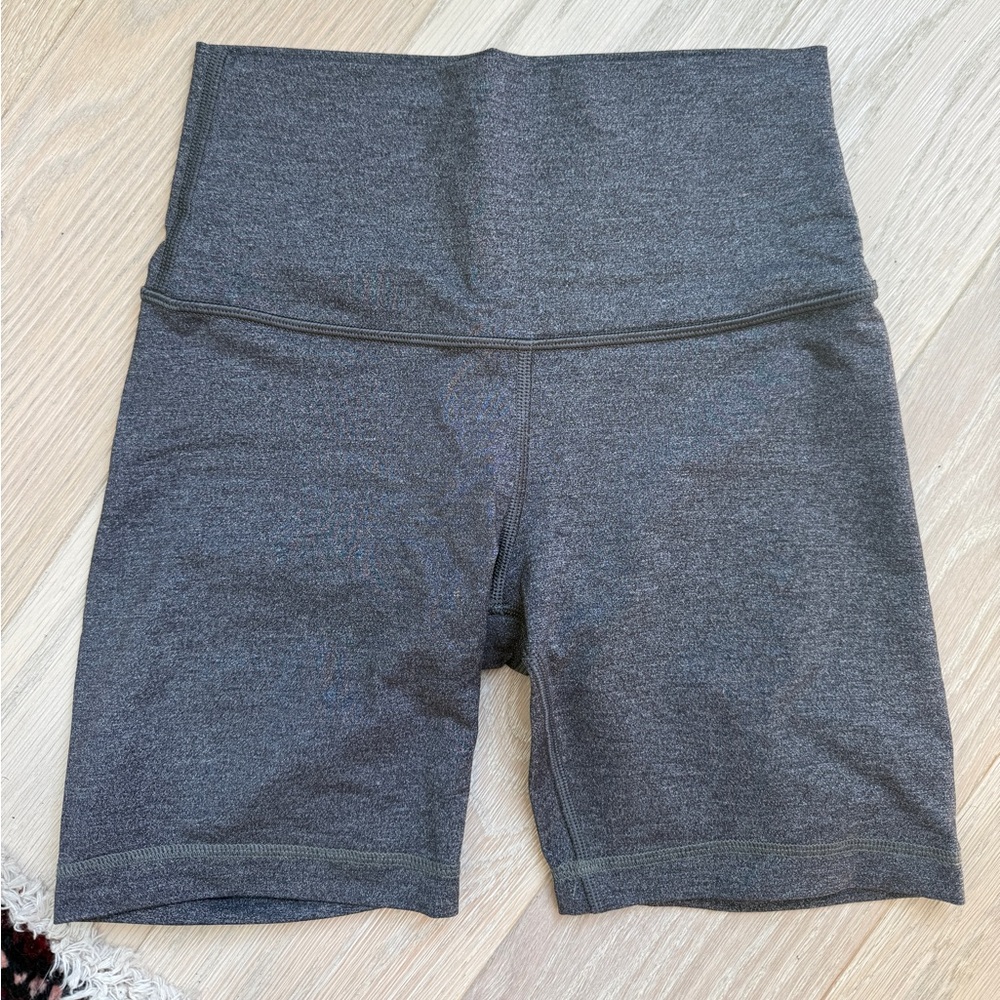 Gray Women's High-Waisted Shorts